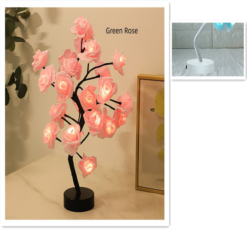 RoseGlow Tischlampe