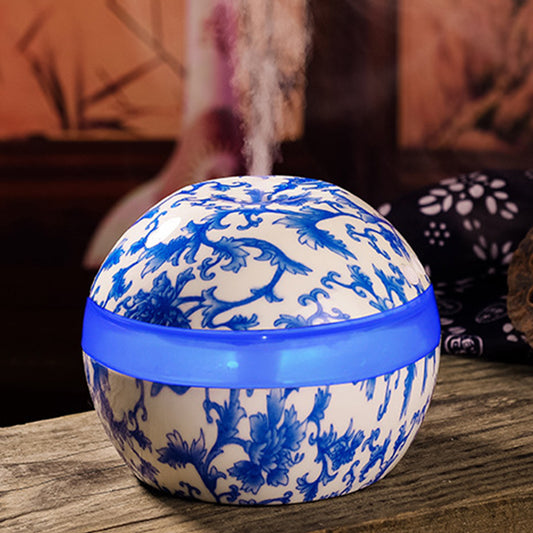 Aroma Diffusor "Blue Marble" - Stilvoller Kugel-Luftbefeuchter mit USB-Anschluss