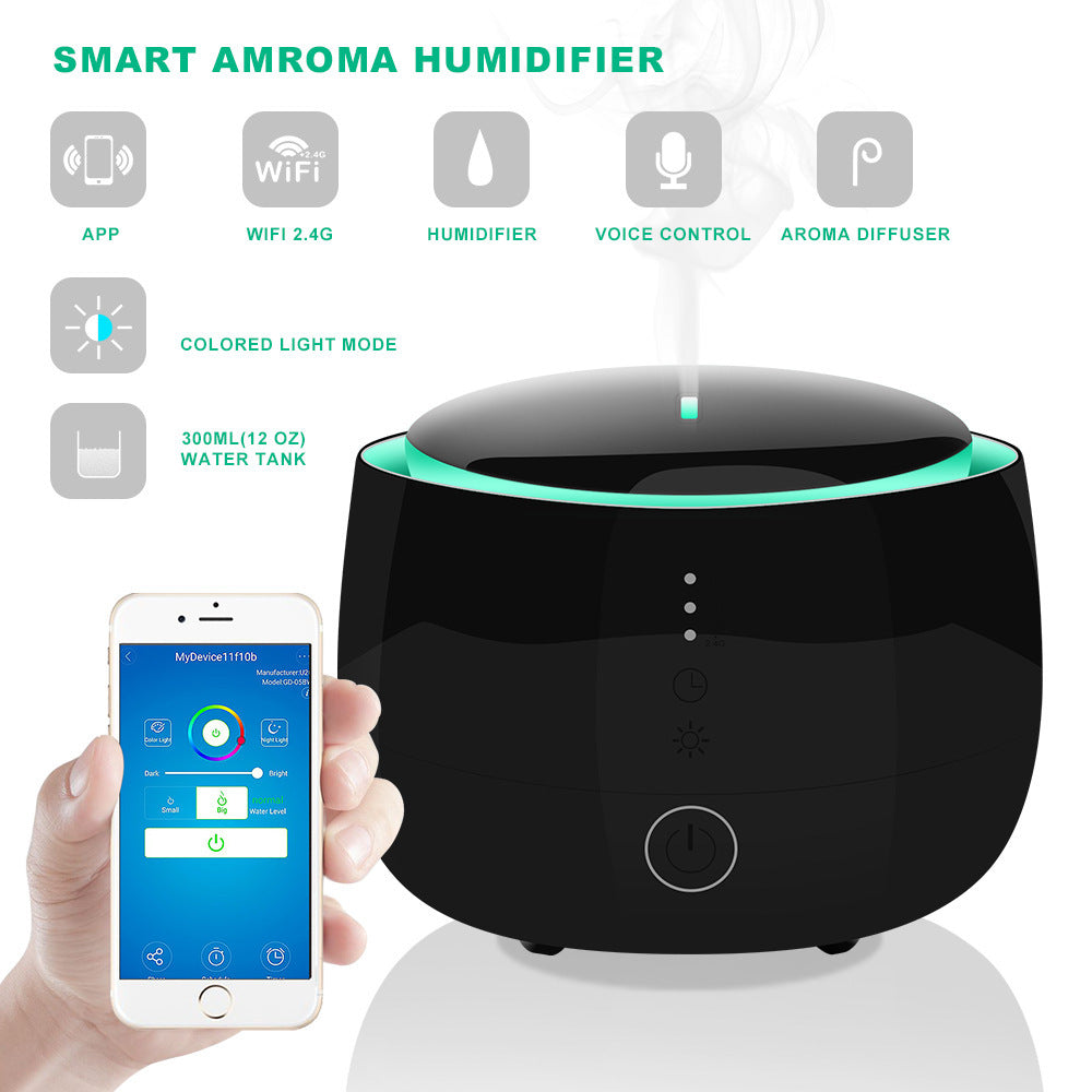 Aroma-Diffuser &amp; Luftbefeuchter "SmartGlow" – Mit LED &amp; Touch-Steuerung