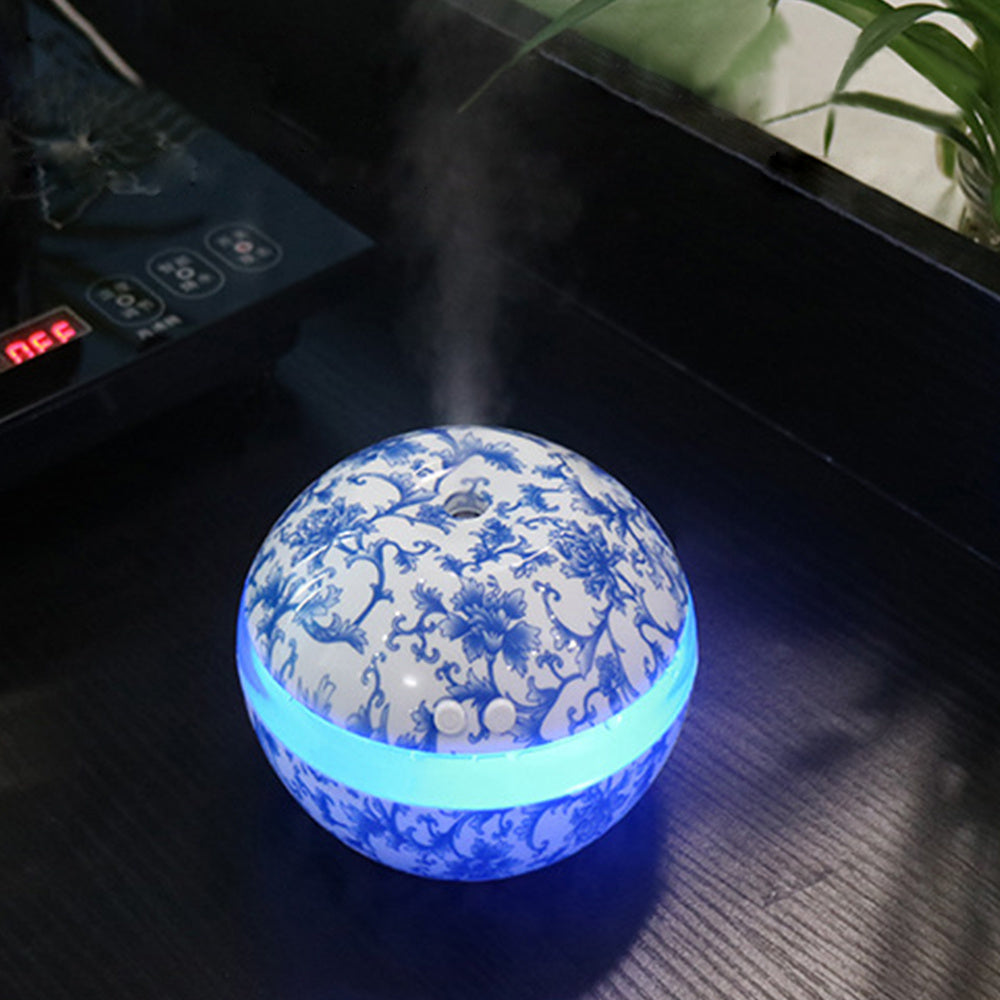 Aroma Diffusor "Blue Marble" - Stilvoller Kugel-Luftbefeuchter mit USB-Anschluss