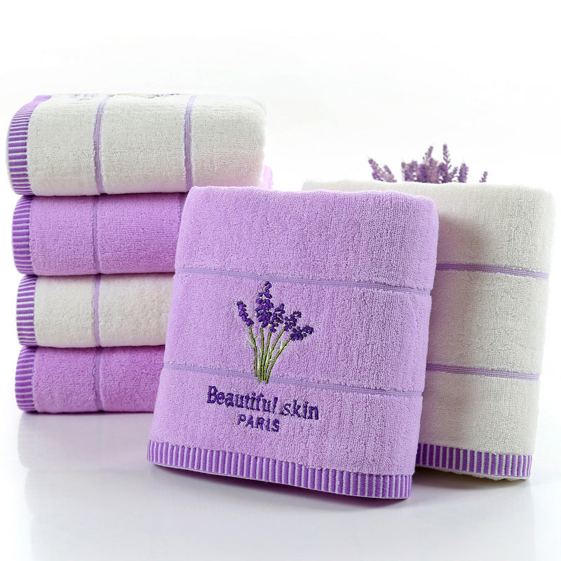 Lavender Bliss – Baumwoll-Badetuch mit Lavendelduft