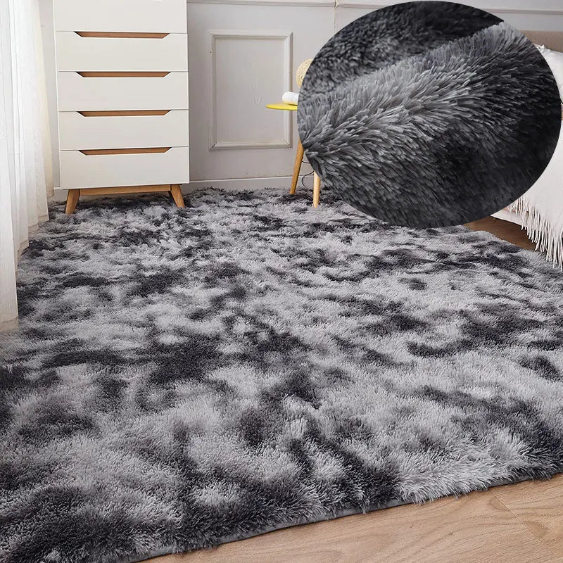 Modern velvet carpet "FORSWAN"