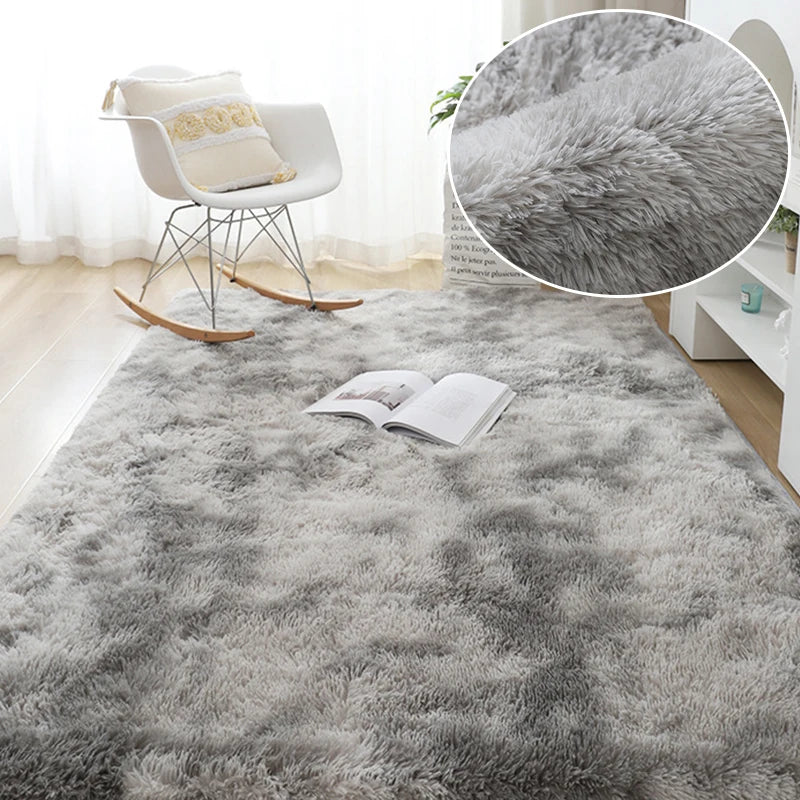 Modern velvet carpet "FORSWAN"