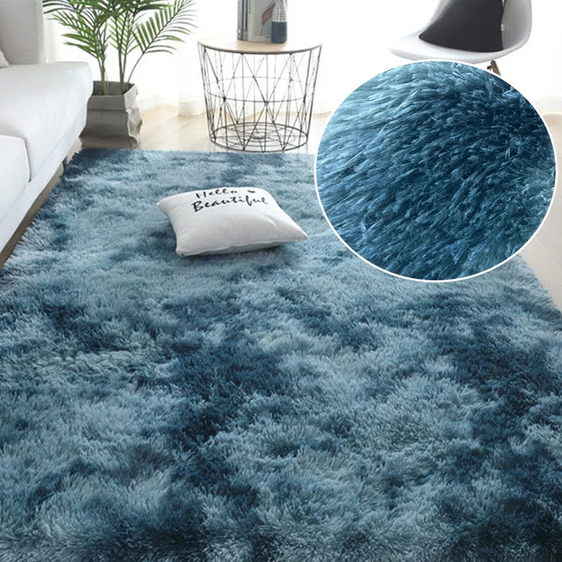 Modern velvet carpet "FORSWAN"