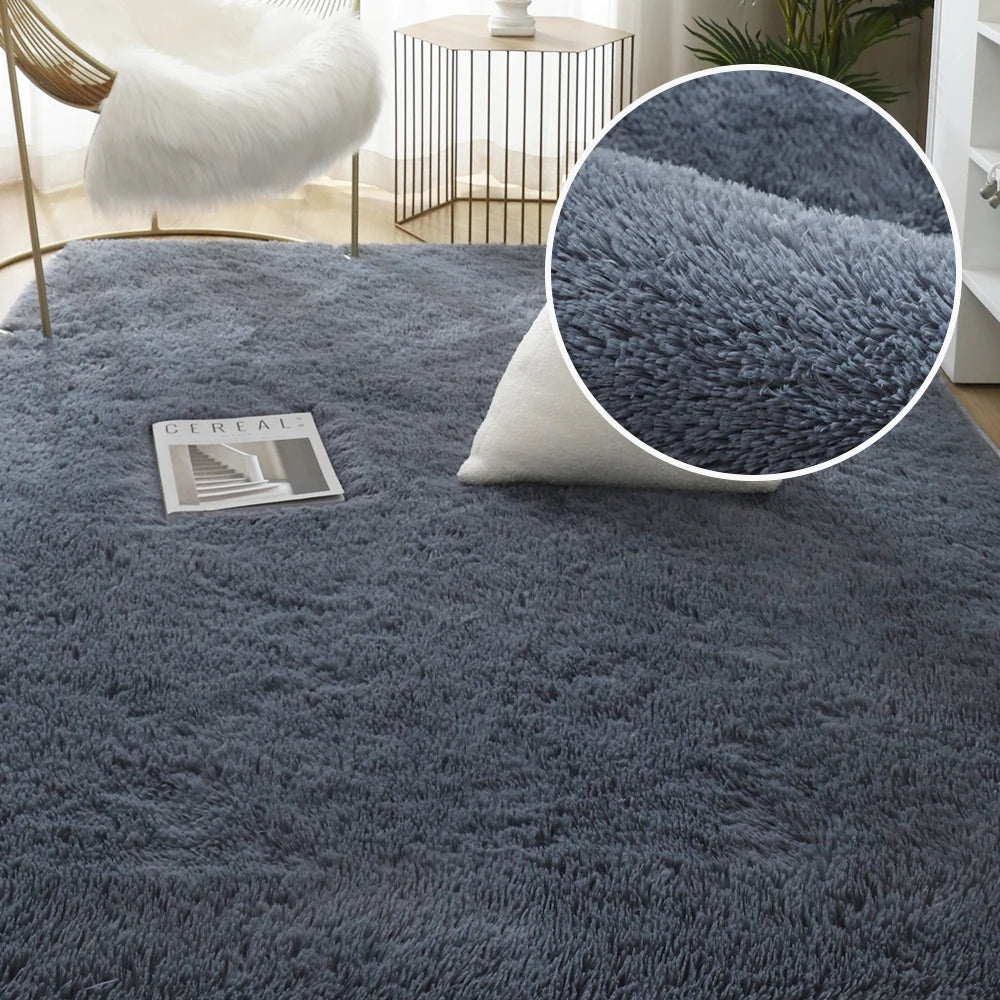 Modern velvet carpet "FORSWAN"