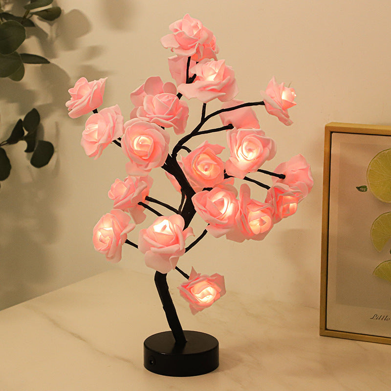 RoseGlow Tischlampe