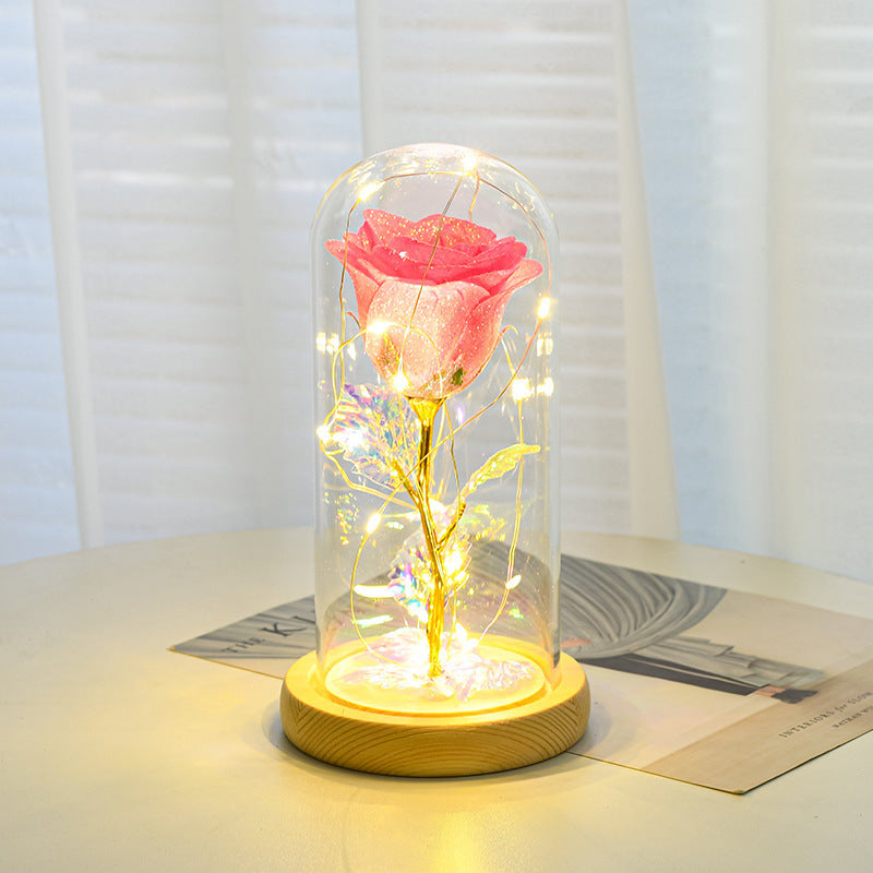 Ewige LED-Rose im Glas