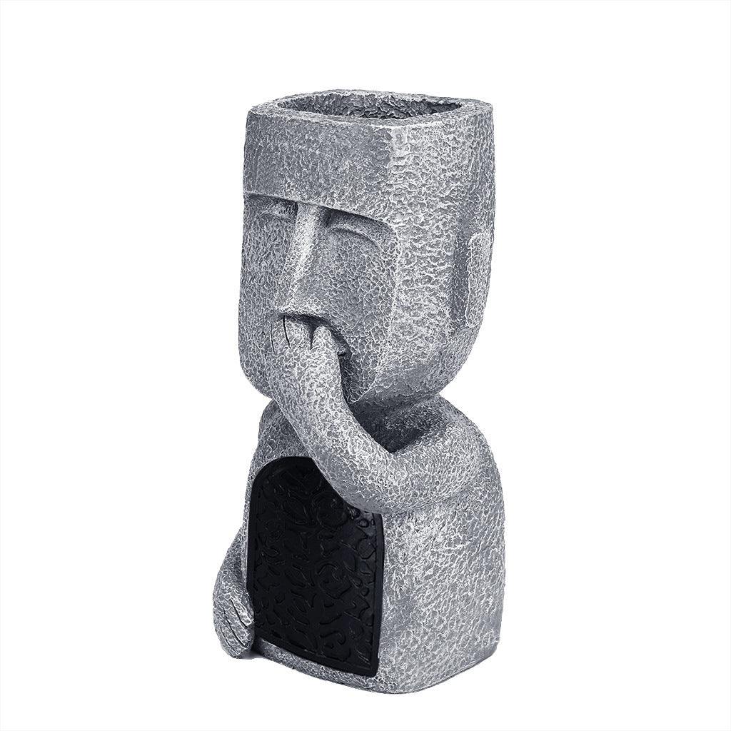 Moai Silence – Stilvolle Osterinsel-Skulptur