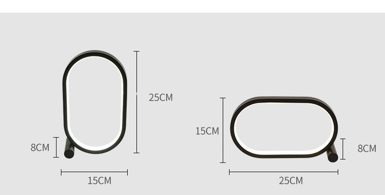 Minimalistische LED-Nachttischlampe